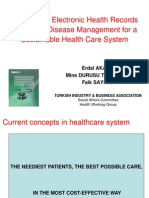 The Role of Electronic Health Records in Chronic Disease Management For A Sustainable Health Care System