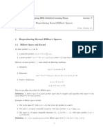 Reproducing Kernel Hilbert Spaces