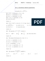 MATH1009 Test 1 Solutions