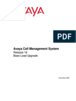 Avaya Call Management System: Release 16 Base Load Upgrade