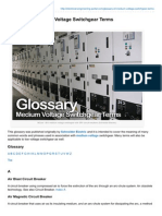 Glossary of Medium Voltage Switchgear Terms