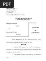 Mcs Industries v. Hds Trading