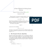 Notes On Some Methods For Solving Linear Systems: Dianne P. O'Leary, 1983 and 1999 September 25, 2007