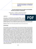 Simulation of Plate With Crack Using Extended Finite Element Method