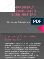 Improperly Accumulated Earnings Tax