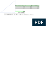 Sample Mean Sample Standard Deviation N Standard Error 40.35 5.35 25 1.07 40.35 5.35 25 1.07