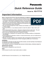 File Panasonic KX t7710 Manual