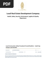 LUS HSE FM4 455 005.01 Audit Gap Analysis Checklist