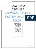 Position of Poor Under Criminal Justice System