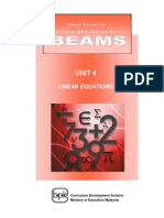 BEAMS - Unit 4 Linear Equations