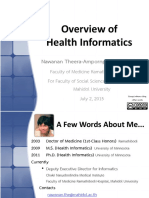 Overview of Health Informatics