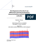 Development of in Situ X-Ray Diffraction and Electrochemical Characterisation Method of LNMO Cathodes