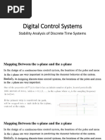 Digital Control Systems: Stability Analysis of Discrete Time Systems