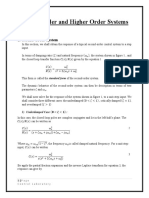 05 - Second Order System and Higher Order