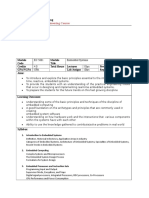 Syllabus EC5001 Embedded Systems