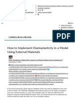 How To Implement Elastoplasticity in A Model Using External Materials - COMSOL Blog