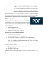 Process of Registering An Instrument Affecting Land and Building