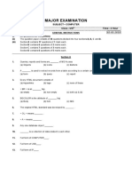 Major Examination: Subject - Computer Maximum Marks: 80 Class - VIII Time: 3 Hour