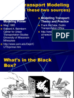 Urban Transport Modeling