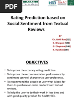 Rating Prediction Based On Social Sentiment From Textual