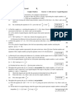 p3 Complex Numbers Exercise1 With Answers Argand Diagrams