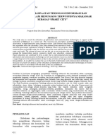 Analisis Pemanfaatan Teknologi Informasi Dan Komunikasi Dalam Menunjang Terwujudnya Makassar Sebagai "Smart City"