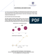 Beauty and Personal Care Market in India: Economi C Department