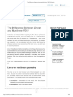 The Difference Between Linear and Nonlinear FEA 