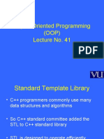 Object Oriented Programming (OOP) - CS304 Power Point Slides Lecture 41