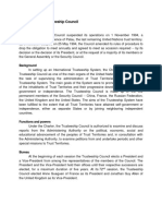 United Nations Trusteeship Council and Trust Territories