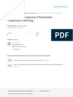 Load-Bearing Capacity of Perforated Trapezoidal Sheeting: September 2010