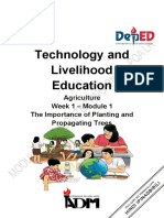 Technology and Livelihood Education: Agriculture Week 1 - Module 1 The Importance of Planting and Propagating Trees