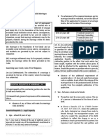 Marriage As A Special Contract: Civil Law Reviewer - Monyeen Notes Atty. Tequillo S.Y. 2020 - 2021