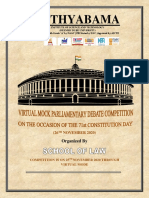 BROCHURE Mock Parliamentary Debate