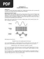 Experiment 2: Sampling and Reconstruction Objective