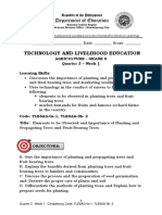 Technology and Livelihood Education: Agriculture - Grade 6 Quarter 3 - Week 1 Learning Skills