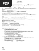 Summative Test No. 2 4 Quarter Name: - Score