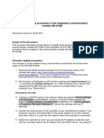 Ig-Ntc-Bb Is-Ntc-Bb: Firmware Update Procedure of The Integrated Communication Module (IB-COM)