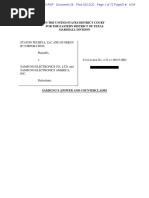 22-02-13 Samsung Answer To Staton Techniya Complaint & Counterclaims