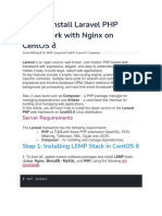 How To Install Laravel PHP Framework With Nginx On CentOS 8