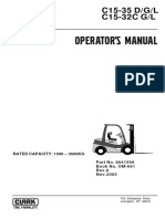 Clark C15-35, C15C-32C Operator's Manual