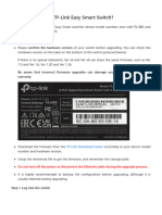 How To Upgrade A TP-Link Easy Smart Switch