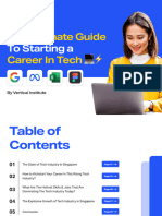 Ultimate Guide To Starting A Career in Tech PDF Vertical Institute