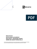 Parts List For Electrostatic Precipitator Roof Drive F. Discharge System NORD SK12063VF IEC63-63L/4