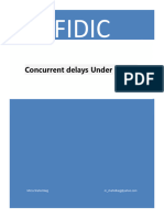 A Short Note On Concurrent Delays Under FIDIC