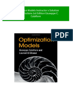 [FREE PDF sample] Optimization Models Instructor s Solution Manual Solutions 1st Edition Giuseppe C. Calafiore ebooks