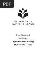 Digital Business Strategy Revised Report