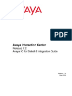 Avaya Interaction Center: Release 7.2 Avaya IC For Siebel 8 Integration Guide