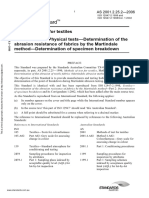 As 2001.2.25.2-2006 Methods of Test For Textiles Physical Tests - Determination of The Abrasion Resistance of