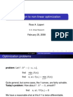 Introduction To Non-Linear Optimization: Ross A. Lippert